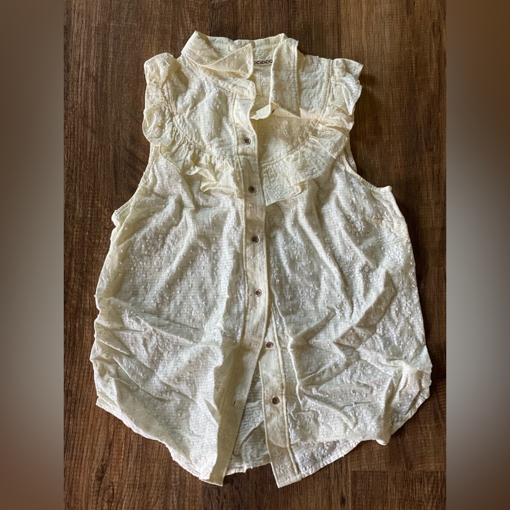 White button up blouse